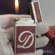 AAA Clone S.T. Dupont Ligne 2 Atelier Lighter - Palladium And Red Chinese Lacquer Finish (3)_th.jpg